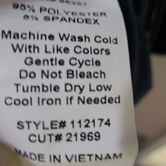 PerSeption Concepts Navy Blue  3/4 Sleeves Size XL - Picture 5 of 5